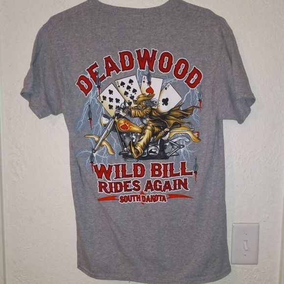 DEADWOOD WILD BILL SOUTH DAKOTA SHORT SLEEVE T-SHIRT - Picture 3 of 4